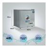 Clikon 48 Liter Mini Refrigerator, Adjustable Trays, Child Lock System, Compact Size Single Door Fridge, CK6002-35206-01