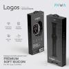 Pawa Lagos Water And Sweat Resistant Premium Soft Silicon Straps, Ultra Black-19204-01