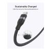 Anker USB C To USB C 240W Upcycled Braided 6ft Fast Charging Cable, Black, A82E2H12-29204-01