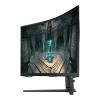 Samsung Odyssey G6, 32 Inch QHD 240Hz Refresh Rate Curved HDR Display, Eye Saver Mode, Flicker Free, Game Mode, Adaptive Picture, Speaker With Adaptive Sound, Remote Access, Gaming Monitor With FreeSync, LS32BG650EMXUE-32163-01