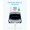 Anker 322 USB C to Lightning Cable 3ft Braided White, A81B5H21-36412-01