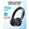 Anker Soundcore H30i, 40mm Pure Bass Drivers, 70 Hrs Battery, Foldable Design, App Connectivity, Dual connection, Wireless Bluetooth OnEar Headphone, Black, A3012H11-20722-01