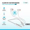 Pawa Claro ENC Bluetooth Wireless Neckband With Voice Modulation, Crystal Sound Clarity, Grey-19155-01