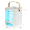 Geepas, 4 In 1 Personal Mobile Mini Air Conditioner, Fan, Humidifier With Multicolour LED Lights, 3 Speed Air Cooling Fan With USB, Desktop Cooling Fan, Portable Air Cooler, GAC16018UK-28705-01