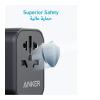 Anker 65W Multi Port Travel Charger With 2 USB Ports And 2 Type C Ports, Black, A9213-32408-01