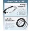 Moxedo Universal Metal Ring For Magnetic Phone Holder Magsafe Converter Strong Adhesive 1mm Thickness With Metal Plates Compatible For All Mobiles, ‎MX-CM051-28550-01