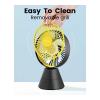 Moxedo Mini Portable Fan Desktop 5 Blade 3 Speed USB Rechargeable Battery With Fragrance Pad, Black, MX-DF014-34096-01