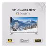 Geepas, Dolby Audio, Ultra HD LED TV, Built In Chromecast, Remote Control, HDMI And USB Ports, Licensed Contents And Pre Installed Apps, WiFi And Screen Sharing, 50m Inch Google TV, GLED5006SGXHD-33563-01