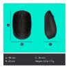 Logitech M171, 2.4 GHz Wireless Connection, 1000 Dpi, Wireless Mouse, Black-30120-01