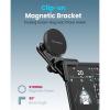 Moxedo Clip On Magnetic Bracket Floating Screen Magnetic Phone Holder 90 Degree Base Angle With Adhesive Metal Plates, ‎MX-CM056-28554-01