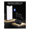 Aukey, IPX5 Waterproof, Up To 6 Hours Battery Life, 10mm Driver, Heavy Bass, TWS True Wireless Bluetooth Earbuds With ANC Active Noise Cancellation, Black, EP-M1NC-29774-01