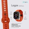 Pawa Lagos Water And Sweat Resistant Premium Soft Silicon Straps, Ultra Orange-19201-01