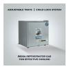 Clikon 48 Liter Mini Refrigerator, Adjustable Trays, Child Lock System, Compact Size Single Door Fridge, CK6002-35205-01