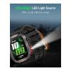 Moxedo Warrior Military Smart Watch With LED Flash Light 2.01 IPS HD Large Display, Bluetooth Calling, 100 Plus Watch Faces With Built In Compass, For Android And iOS, Black, Smart Watch, MX-SW013-BK-34062-01