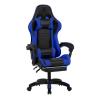 Deadskull, Computer Chair, Gaming Chair With Footrest And Headrest, Blue And Black-28836-01