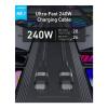 Anker USB C To USB C 240W Upcycled Braided 6ft Fast Charging Cable, Black, A82E2H12-29202-01