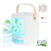 Geepas, 4 In 1 Personal Mobile Mini Air Conditioner, Fan, Humidifier With Multicolour LED Lights, 3 Speed Air Cooling Fan With USB, Desktop Cooling Fan, Portable Air Cooler, GAC16018UK-28706-01