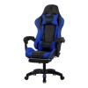 Deadskull, Computer Chair, Gaming Chair With Footrest And Headrest, Blue And Black-28835-01