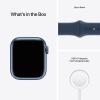 Apple Watch Series 7, GPS, 41mm, Blue Aluminium Case, Wireless charging, Water resistant Smart Watch-15462-01