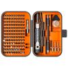 Precision Screwdriver Set, 130 in 1 with 120 bits Repair Tool Kit, Magnetic Screwdriver Set with mini built-in box for Electronics iPhone Jewelers Game Console Passion Orange-212-01