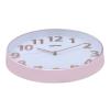 Geepas, Silent Non Ticking, Arabic Numeral Clock, Round Decorative Wall Clock, 3D Silver Dial Wall Clock, GWC26013-31165-01