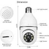 360 Panoramic wifi camera, Bulb Surveillance Camera Night Vision Human Tracking two way audio Security action camera-50-01