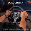 Logitech G923, Responsive Driving Design, Dual Clutch Launch Control, Genuine Leather Steering Wheel Cover, Gaming Racing Wheel And Pedals For PS4 And PS5-27979-01