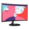 Samsung Essential Monitor S3 S36C, 24 Inch FHD 75Hz Refresh Rate Curved Display, Flicker Free, Eye Saver Mode, FreeSync, Game Mode, Curved Monitor, LS24C360EAMXUE-32655-01