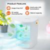 Geepas, 4 In 1 Personal Mobile Mini Air Conditioner, Fan, Humidifier With Multicolour LED Lights, 3 Speed Air Cooling Fan With USB, Desktop Cooling Fan, Portable Air Cooler, GAC16018UK-28700-01
