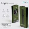 Pawa Lagos Water And Sweat Resistant Premium Soft Silicon Straps, Ash Green-19209-01