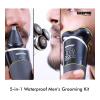 Geepas, Floating Blade, Men Electric Razor Beard Trimmer, Grooming Kit Rotary Cordless Body With Stand, Nose Hair Trimmer, Waterproof, 5 In 1 Grooming Kit, GTR56025UK -34057-01