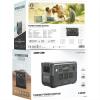 Green Lion PGX800 Power Station 768Wh 30000mAh LiFePO4, 800W AC Output, Fast AC & Solar Recharge – GNPGX800PSBK-35656-01