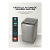 Geepas, Fully Digital Control And Automatic Top Load Washing Machine, 8 Wash Programs With Strong Pulsator, 8KG Fully Automatic Washing Machine, Metallic Grey, GFWM8823SX -30941-01