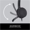Logitech H340 USB Computer Headset, Stereo Sound, Noise Cancelling Mic, Black, H340-36695-01