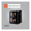 Porodo Lifestyle, 11L Capacity, Timer, Info Display And Touch Panel, Double Stack Air Fryer With 12 Presets, Black, PD-LFST087-BK-32714-01
