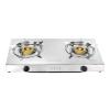 Geepas, 2 Cast Iron Burner Stove, Low Consumption And Improved Flow For Efficient Heating, Auto Ignition System, LPG Stovetop, Stainless Steel Gas Cooker, GK679N-33523-01