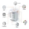 Geepas, 4 In 1 Personal Mobile Mini Air Conditioner, Fan, Humidifier With Multicolour LED Lights, 3 Speed Air Cooling Fan With USB, Desktop Cooling Fan, Portable Air Cooler, GAC16018UK-28704-01