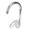 Krypton, High Quality Material In Chrome Color, Durable 40MM Ceramic Disc Cartridge, Leak Proof, Solid Handle And 360 Degree Swiveling Spout, Alpha Series Single Lever Kitchen Mixer, KNSW6406-32598-01