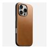 Nomad Modern Leather Case, 8ft Drop Protection, MagSafe And Wireless Charging Compatible, Protective Phone Leather Case For iPhone 16 Pro Max, English Tan-34287-01