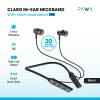 Pawa Claro ENC Bluetooth Wireless Neckband With Voice Modulation, Crystal Sound Clarity, Black-19160-01