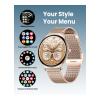 Moxedo Glory, 1.43 Inch Amoled HD Display Fitness Watch Real Time Health Monitoring, 100 Plus Watch Faces, 120 Plus Sports Modes Fitness Activity Tracker, For iOS And Android, Smart Watch For Women, Rose Gold, MX-SW012-RG-33002-01