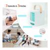 Geepas, 4 In 1 Personal Mobile Mini Air Conditioner, Fan, Humidifier With Multicolour LED Lights, 3 Speed Air Cooling Fan With USB, Desktop Cooling Fan, Portable Air Cooler, GAC16018UK-28702-01