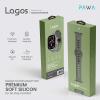 Pawa Lagos Water And Sweat Resistant Premium Soft Silicon Straps, Coastal Green-19215-01