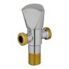 Krypton, Chrome Plated Solid Knob, Two Way Angle Valve, Suitable For Hot And Cold Water, Dual Angle Valve, KNSW6395-32593-01