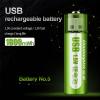 USB Rechargeable 1.5v Lithium AA Battery -11493-01