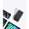 Anker Powercore 10000mAh 22.5W Portable Power Bank With USB C Lanyard Cable, Black, A1388H11-21621-01