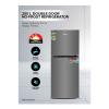 Geepas, Multi Airflow With Faster And Deep Cooling, 250L Gross Capacity Double Door No Frost Refrigerator, GRF2522SXN-28966-01