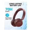 Anker Soundcore H30i, 40mm Pure Bass Drivers, 70 Hrs Battery, Foldable Design, App Connectivity, Dual connection, Wireless Bluetooth OnEar Headphone, Red, A3012H91-29017-01