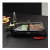 Geepas, Adjustable Thermostat, Non Stick Smokeless Grill Indoor With Glass Lid, Overheat Protection, On Indicator Light, 1600W Electric Barbeque Grill, GBG63040-28796-01