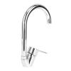 Krypton, High Quality Material In Chrome Color, Durable 40MM Ceramic Disc Cartridge, Leak Proof, 360 Degree Swiveling Spout, Hexa Series Single Lever Kitchen Mixer, KNSW6407-32615-01
